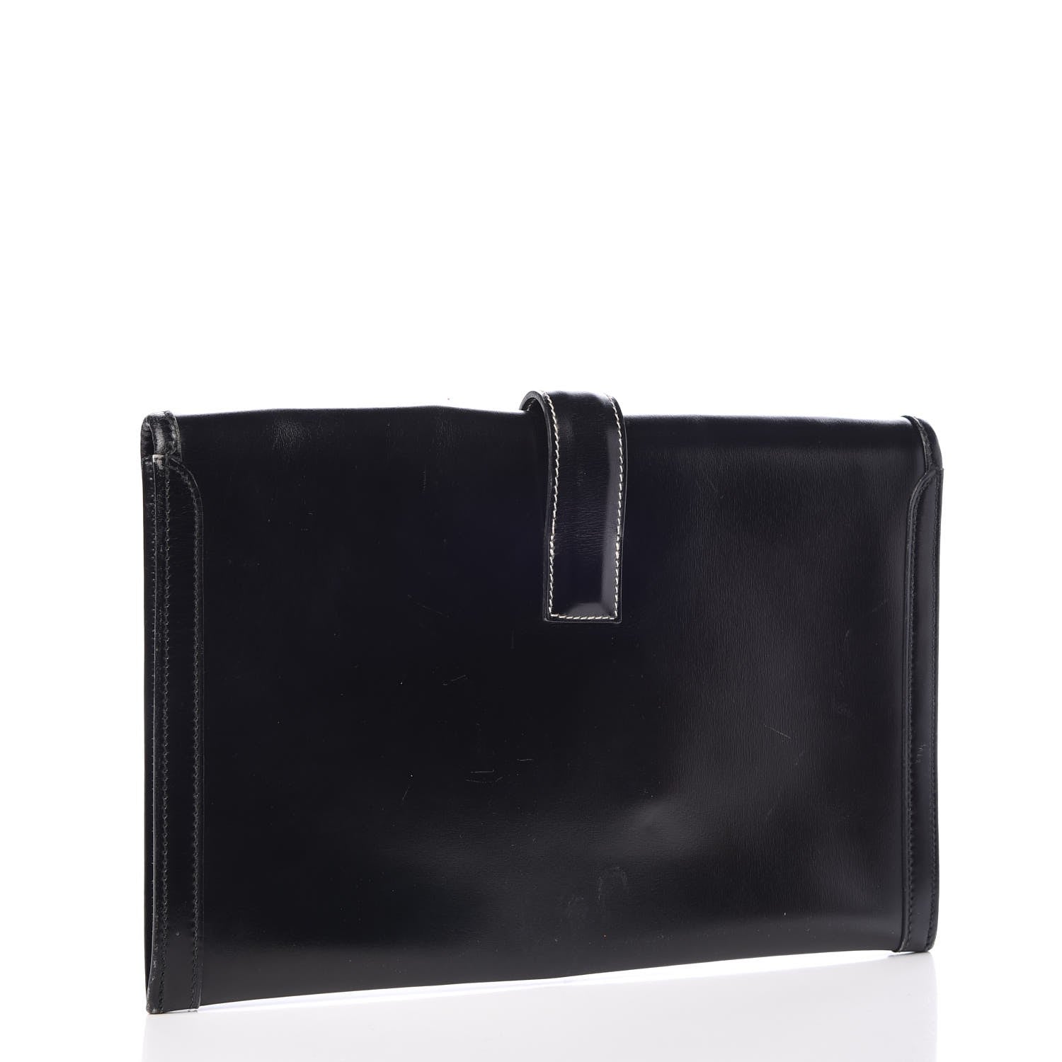 Hermes Box Calf Jige PM Clutch Black 3 of 13