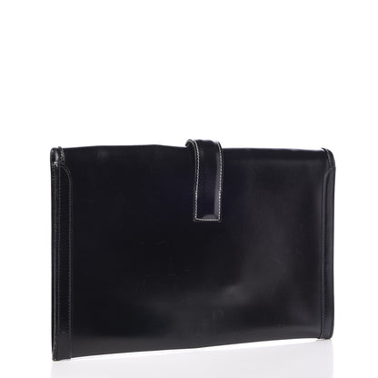 Hermes Box Calf Jige PM Clutch Black 3 of 13