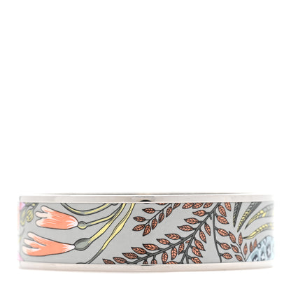 Hermes Enamel Printed Wide Le Marche de Savana Bracelet 70 Romantique 3 of 5