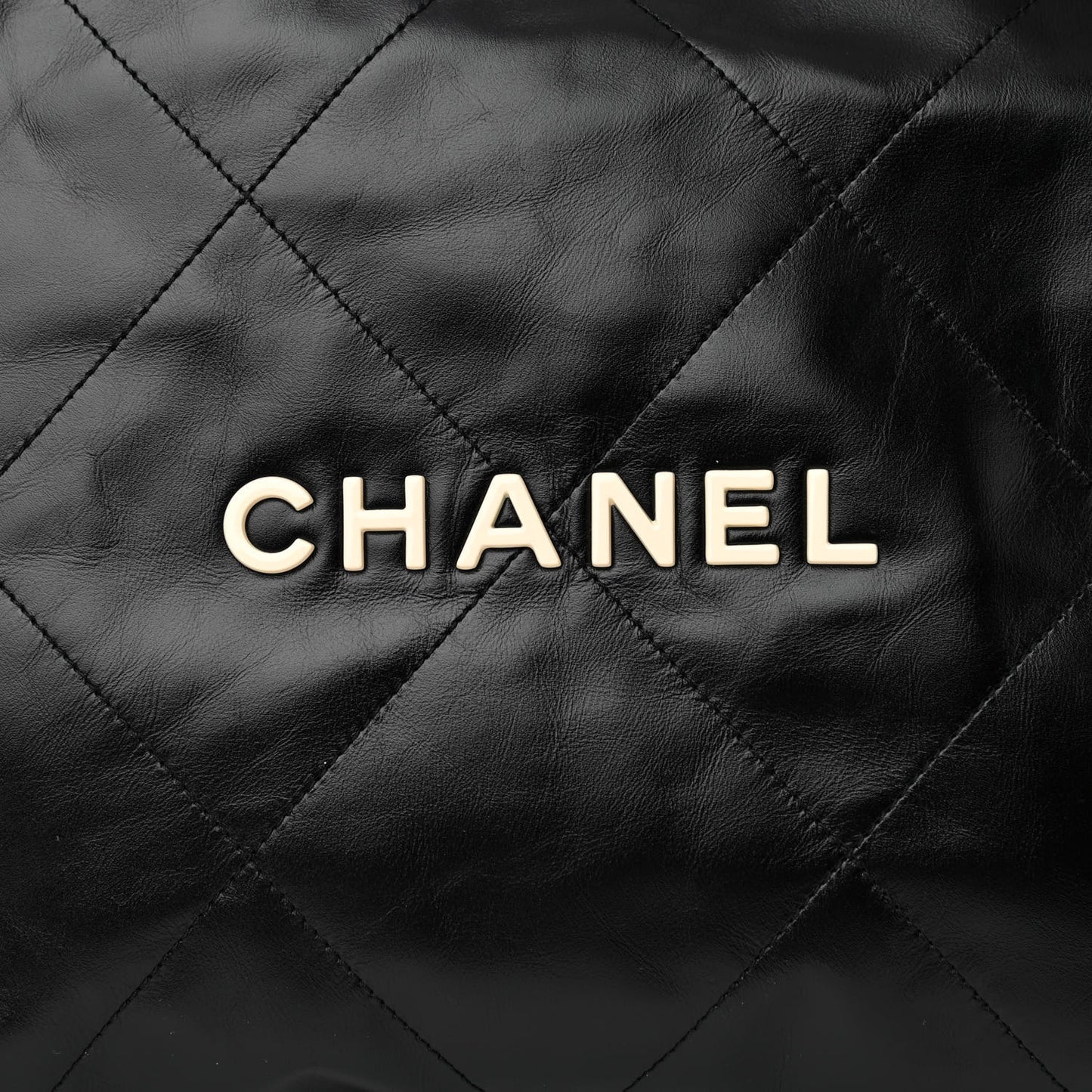 Calfskin Quilted Small Chanel 22 Black