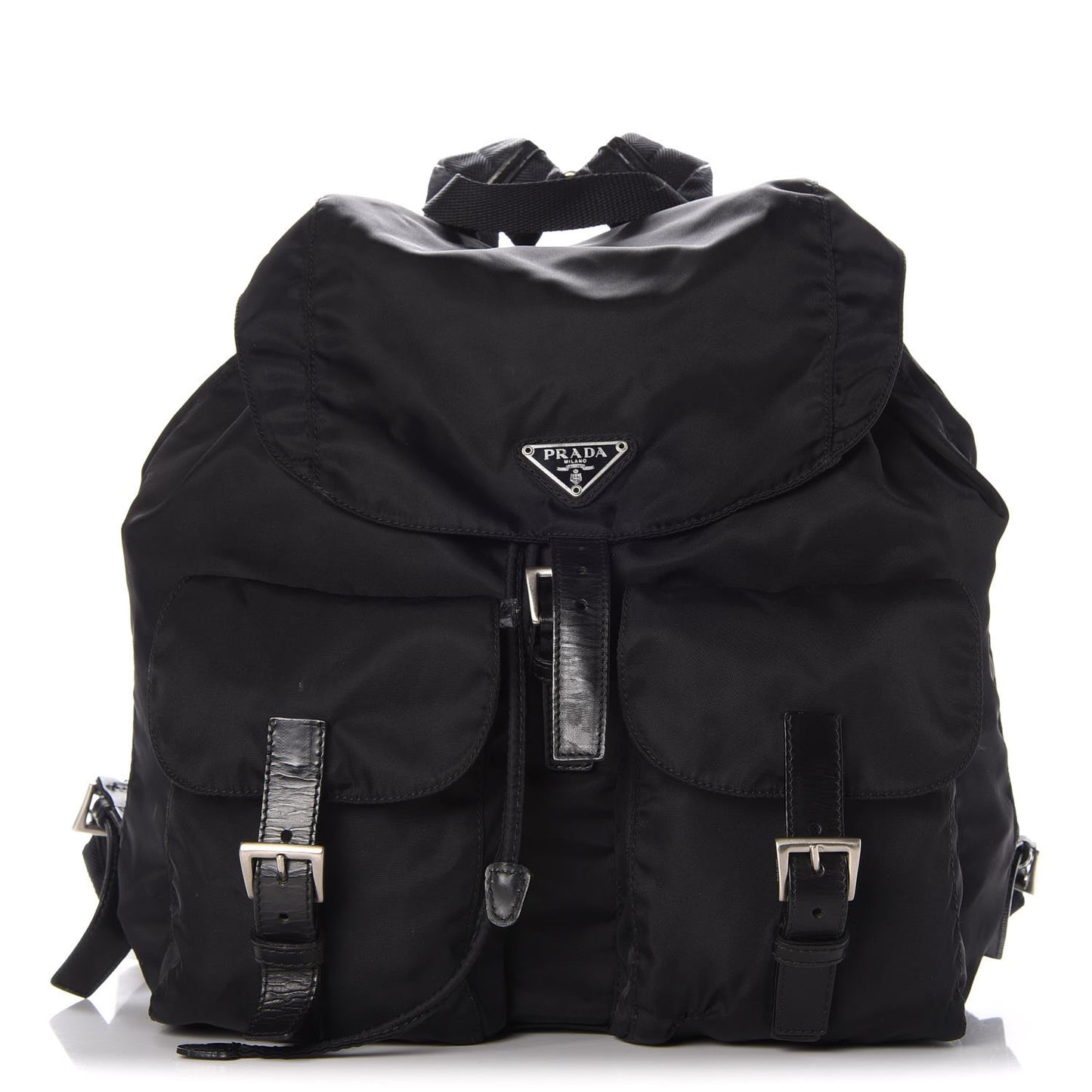 Nylon Vela Medium Backpack Black