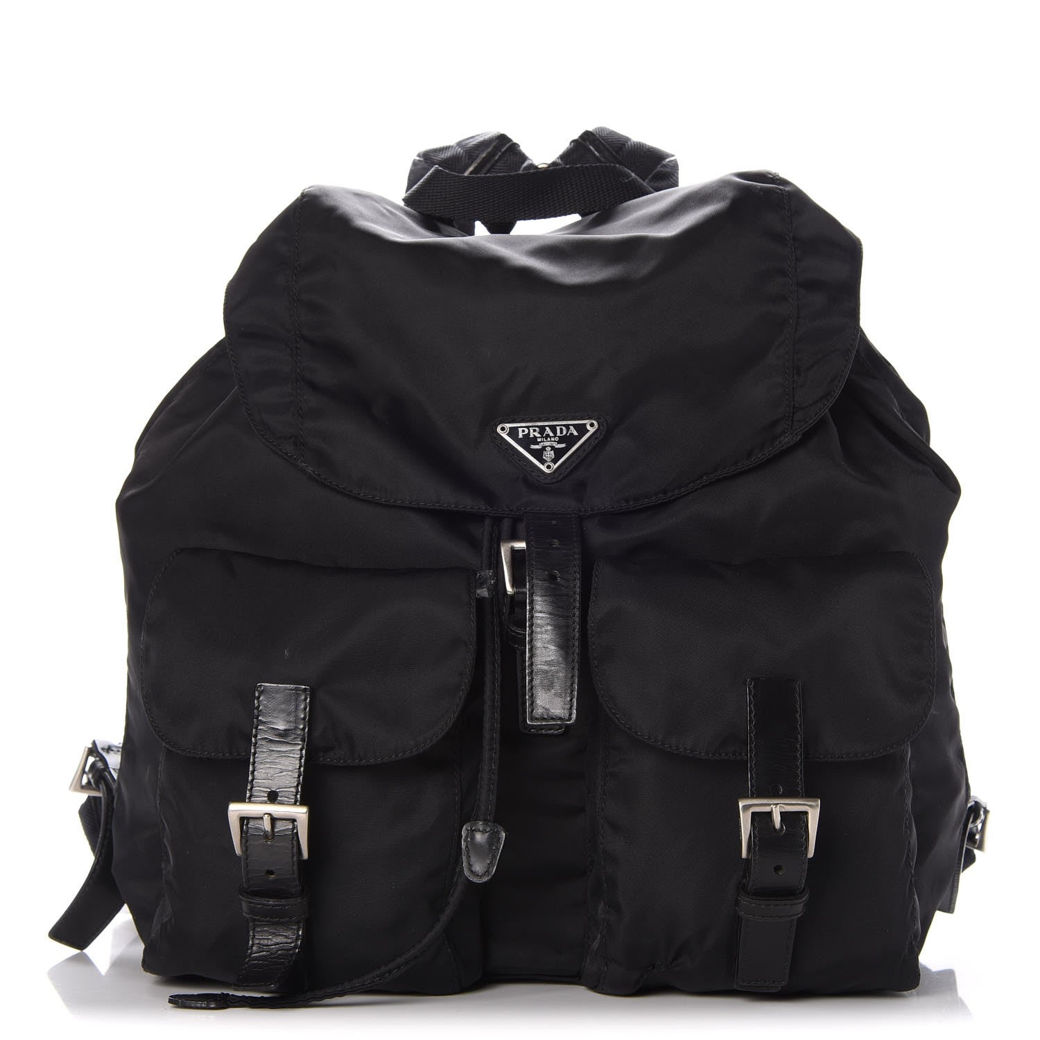 Prada Nylon Vela Medium Backpack Black 1 of 14