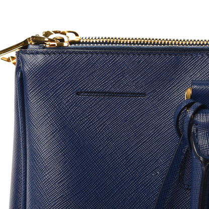 Prada Saffiano Large Galleria Double Zip Tote Bluette 8 of 14