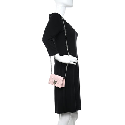 Christian Dior Patent Micro-Cannage Baby Diorama Flap Bag Pale Pink 2 of 5