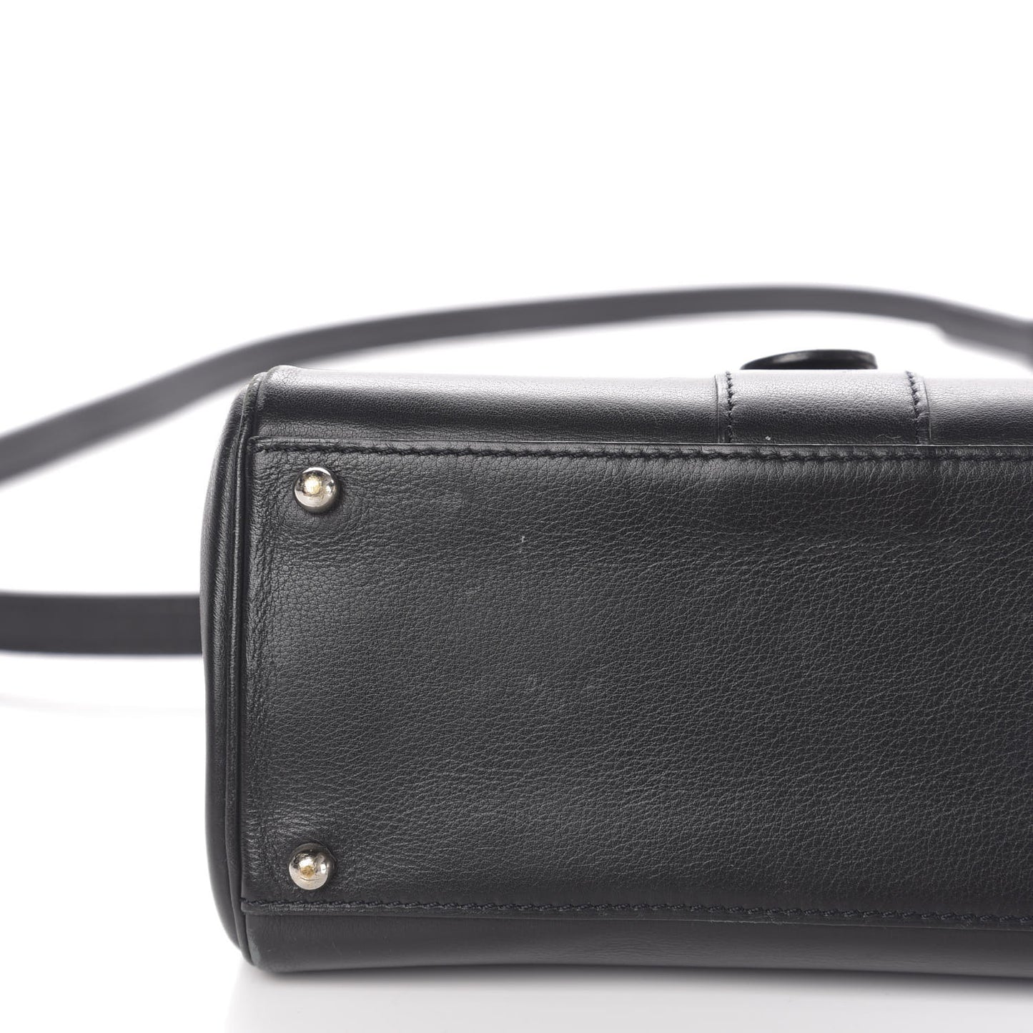 Calfskin Mini Brillant Satchel Black