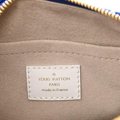 Louis Vuitton Jacquard Velvet Monogram LV Match Speedy Bandouliere 20 Blue 6 of 9