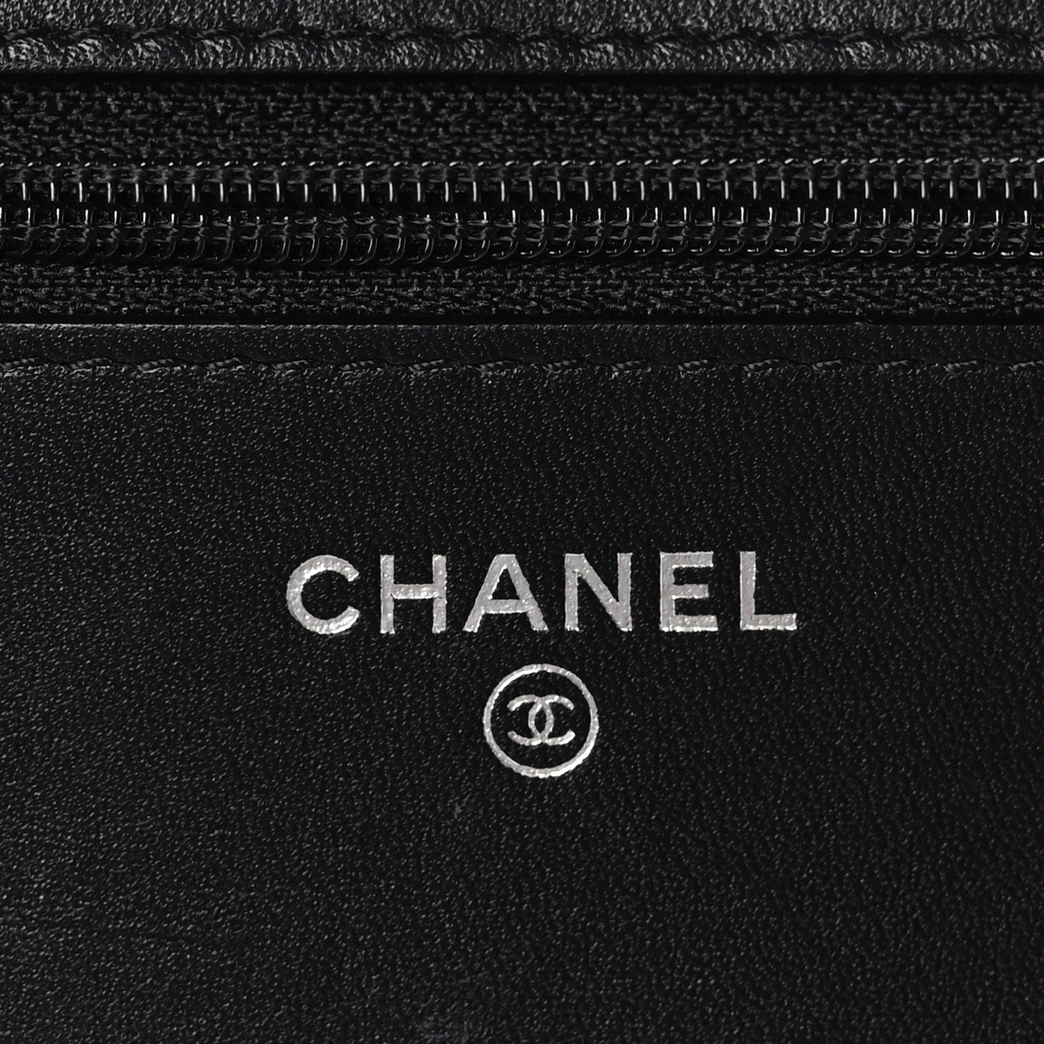 Chanel Calfskin Chain 20s Signe Wallet on Chain WOC Black 7 of 14