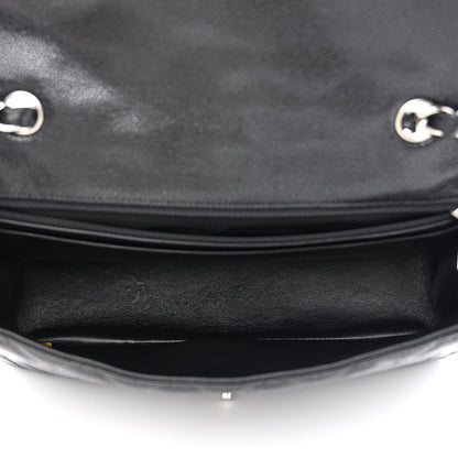 Chanel Caviar Quilted Jumbo Single Flap Black 6 of 11