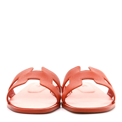 Hermes Epsom Oran Sandals 38 Orange Poppy 2 of 11