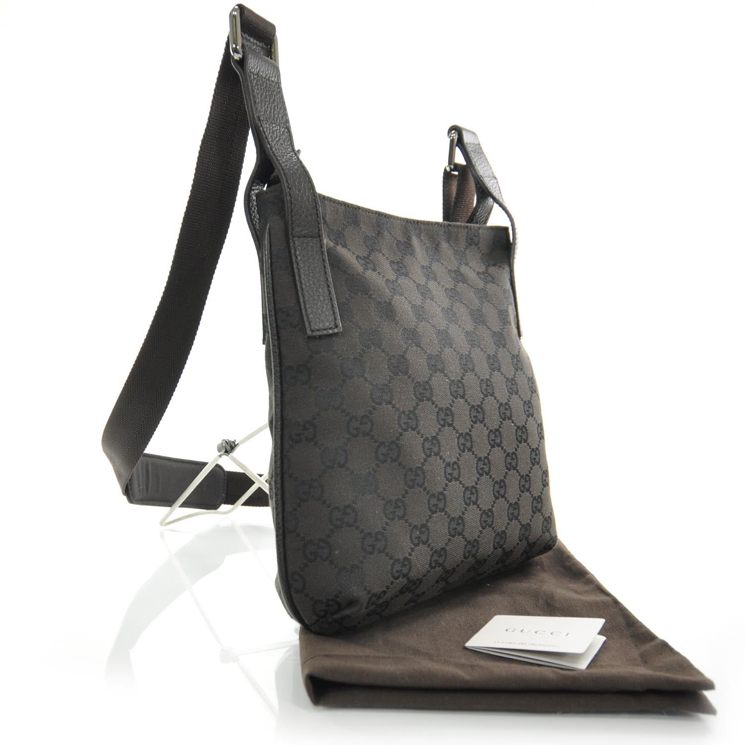 Gucci Monogram Messenger Bag Brown 3 of 8