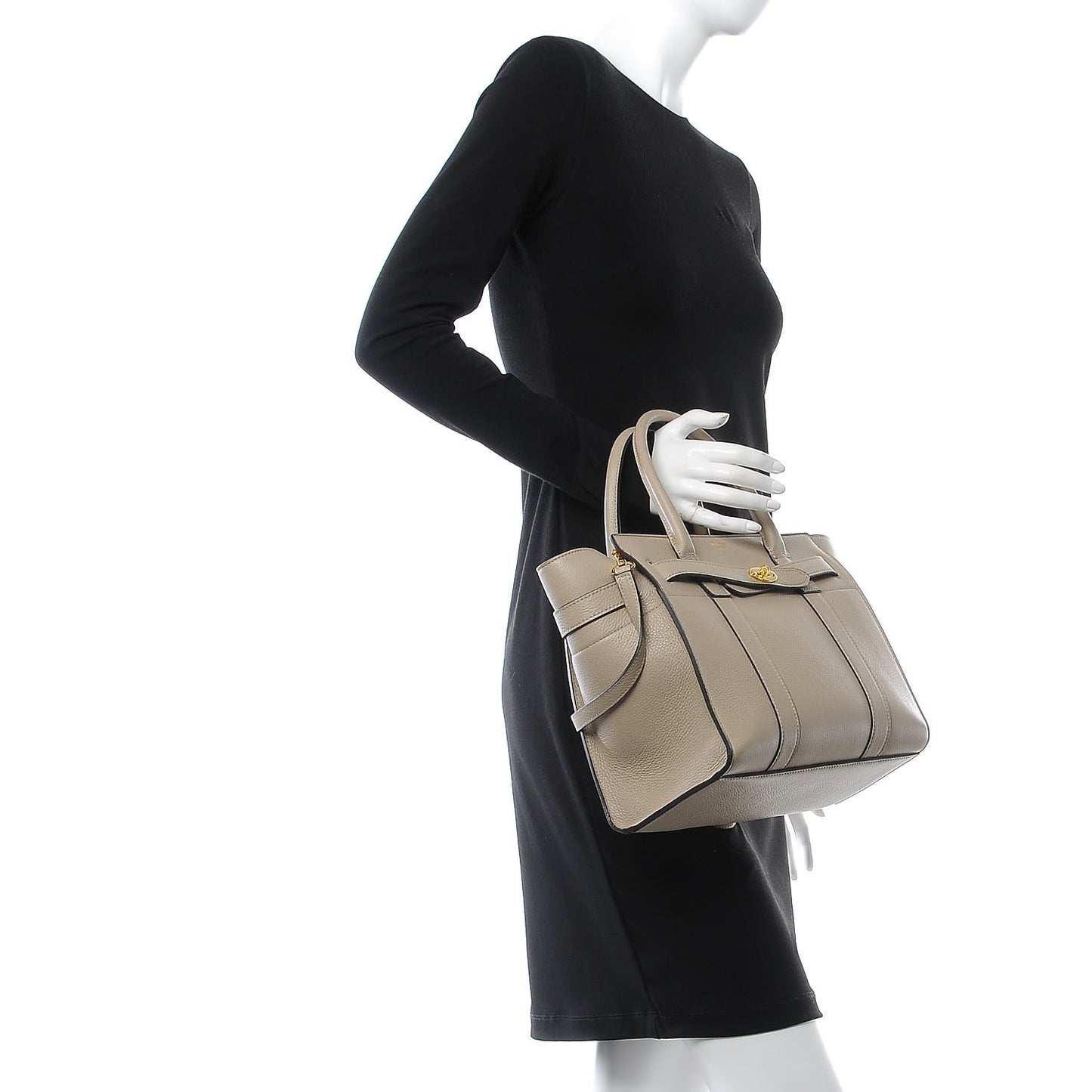 Small Classic Grain Bayswater Zip Tote Dune