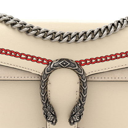 Gucci Textured Calfskin Lunar New Year Small Dionysus Shoulder Bag Mystic White Red 7 of 12