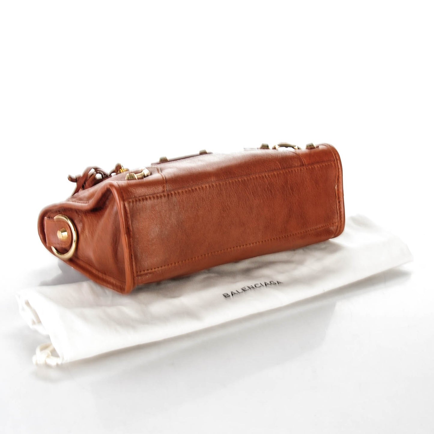 Agneau Classic Hardware Mini City Marron Cognac