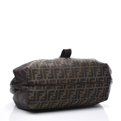Fendi Zucca Nappa Nuvolata Vitello Tortuga Spy Tobacco Moro 3 of 12