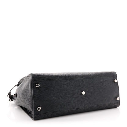 Fendi Cuoio Romano Selleria Monster Eyes Inlay Mens Large Peekaboo Iconic Essential Satchel Black Sunflower 4 of 10