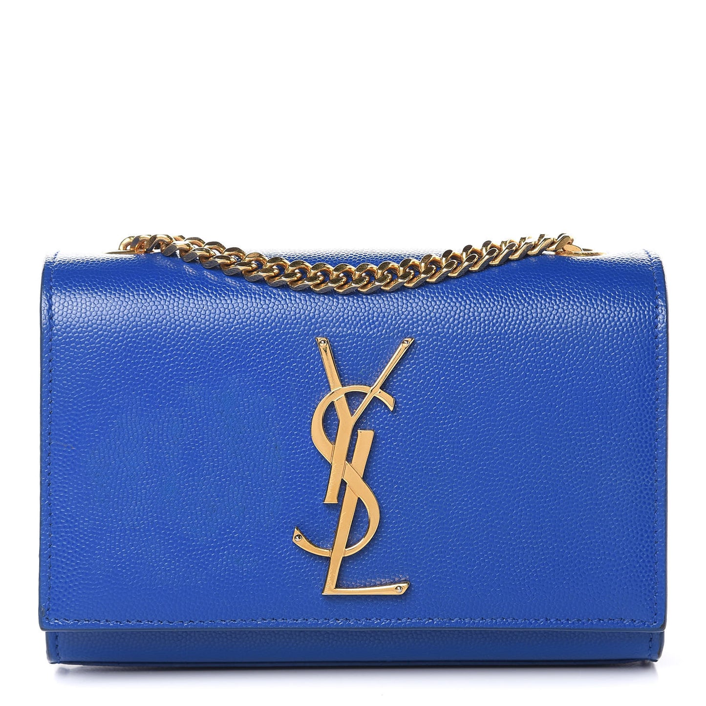 Grain De Poudre Small Classic Monogram Kate Satchel Royal Blue