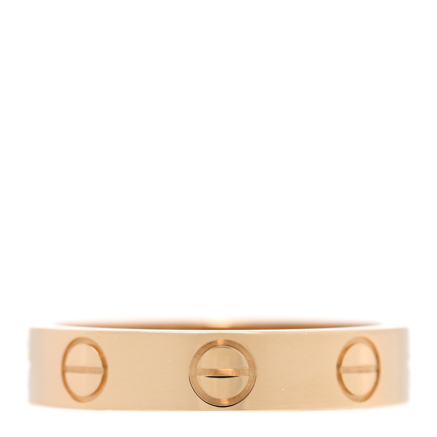 18K Yellow Gold 3.5mm LOVE Wedding Band Ring 47 4