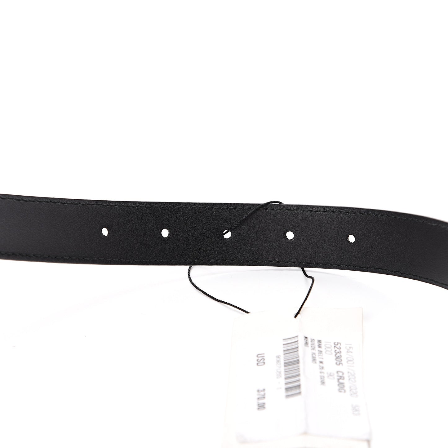 Suede Icaro G Cube 25mm Belt 90 36 Black