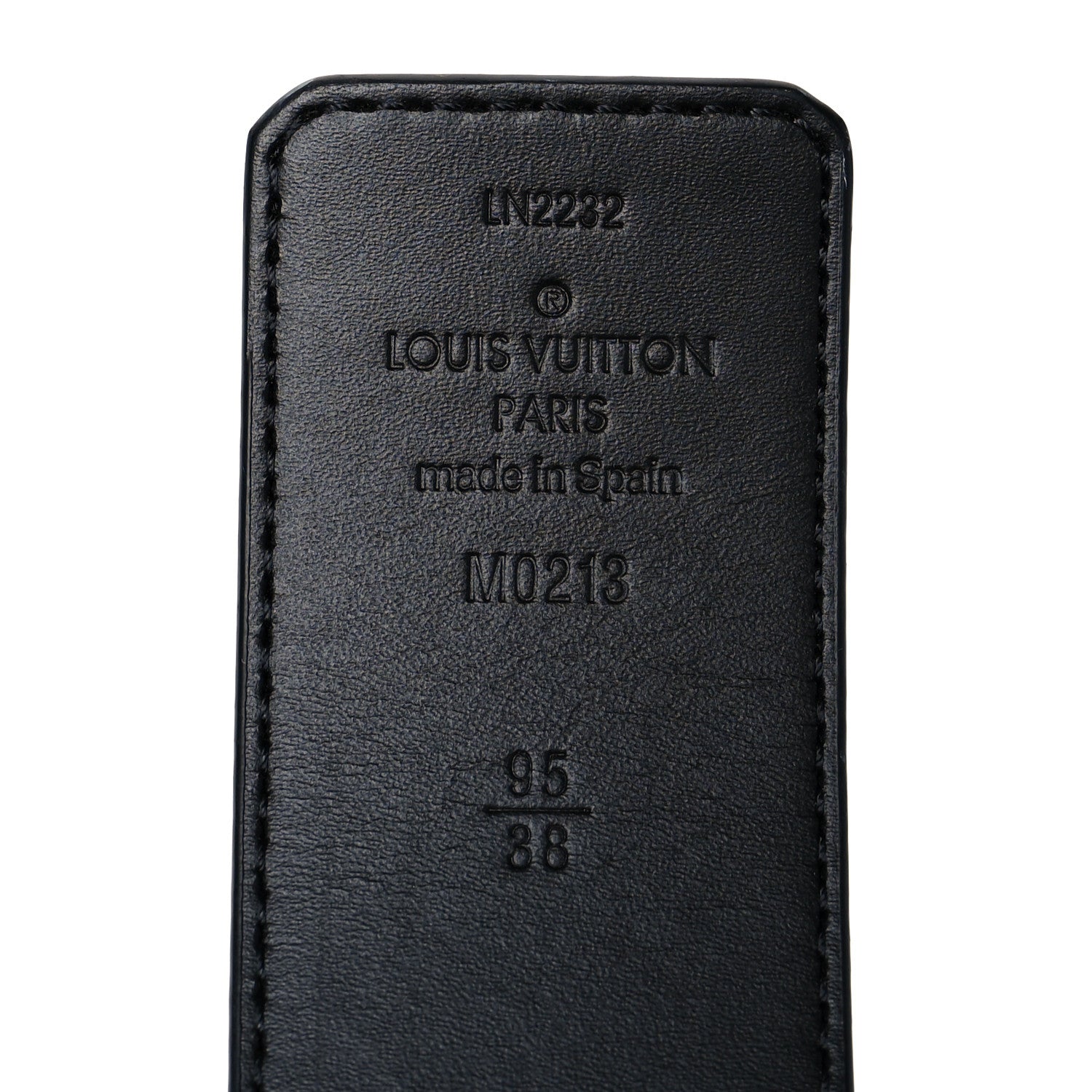 Louis Vuitton Damier Graphite 40mm LV Initiales Belt 95 38 5 of 6