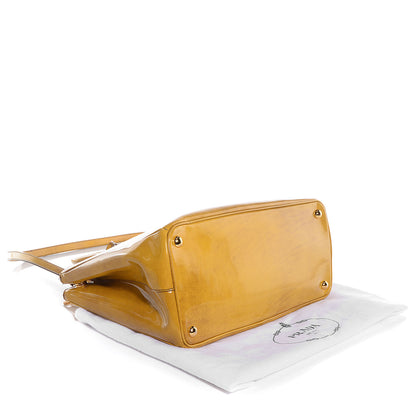 Prada Spazzolato Medium Double Zip Tote Sole Fume 6 of 12