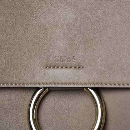 Chloe Calfskin Medium Faye Day Shoulder Bag Motty Grey 7 of 11