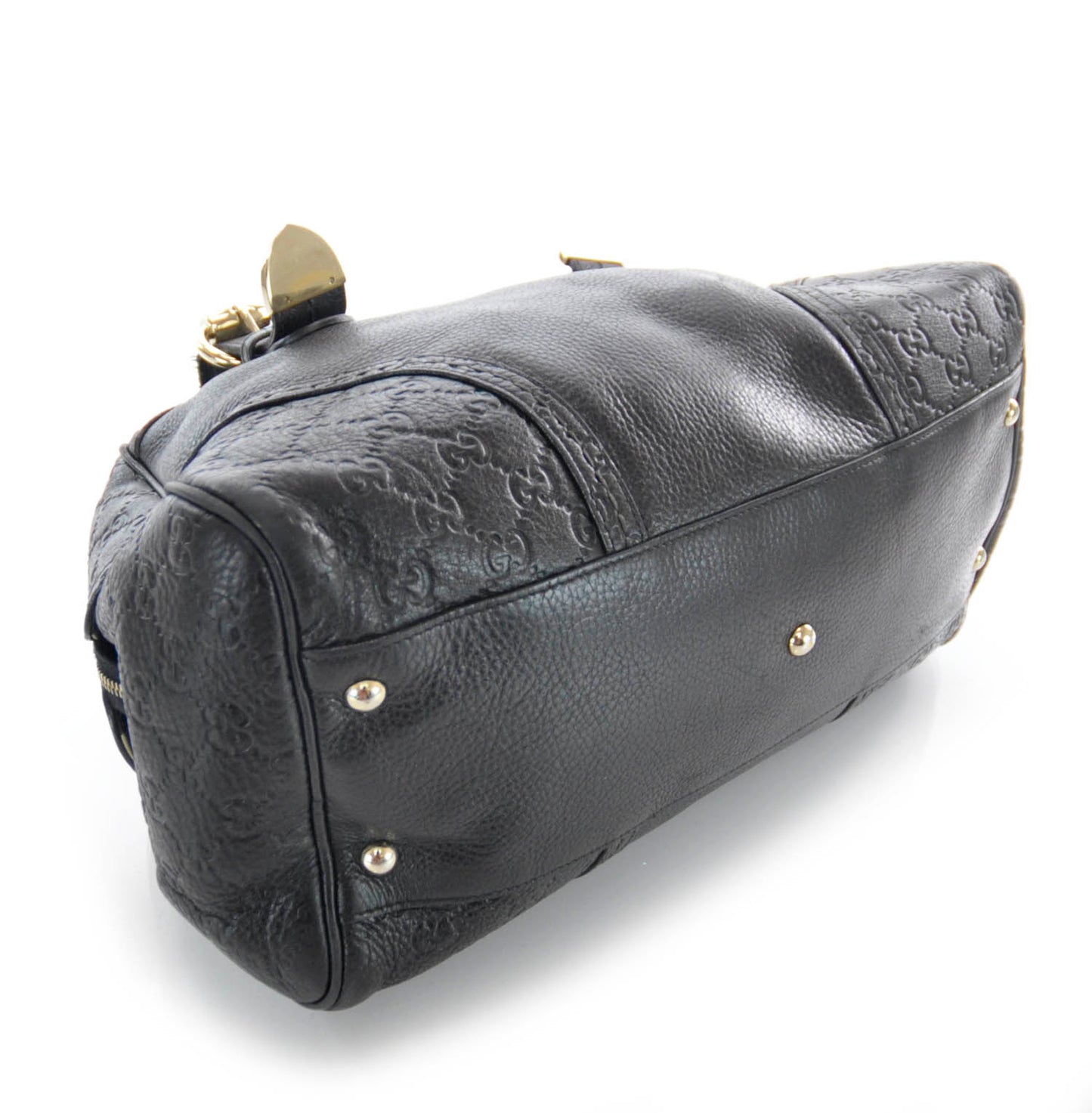 Guccissima Signoria Large Dome Bag Black