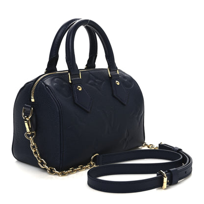 Louis Vuitton Empreinte Monogram Giant Speedy Bandouliere 20 Navy 3 of 9