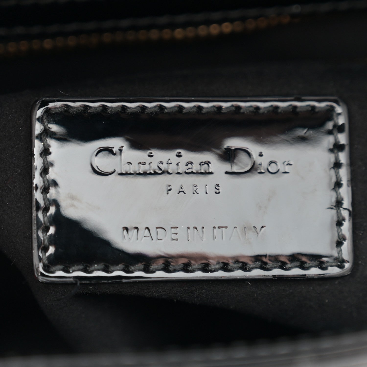 Christian Dior Patent Cannage Small Lady Dior Black 6 of 11