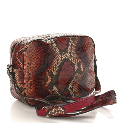 Gucci Snakeskin Small Soho Disco Bag Brown 3 of 14