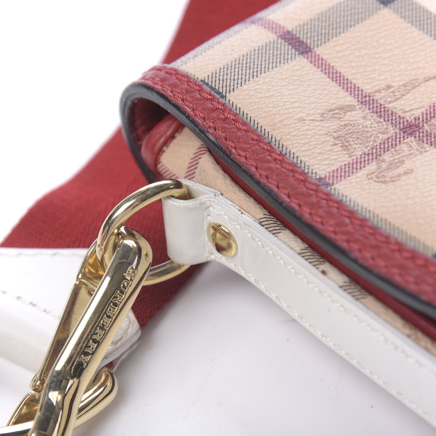 Haymarket Check Messenger Military Red White