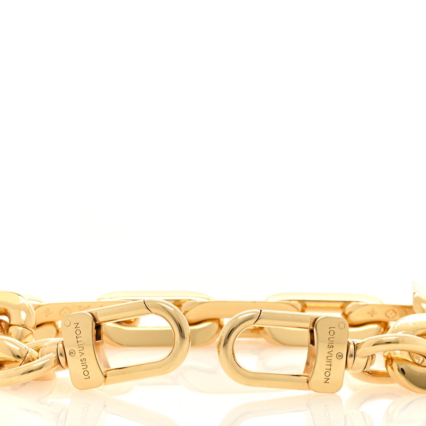 LOUIS VUITTON Metal Coussin MM Chain Strap Gold