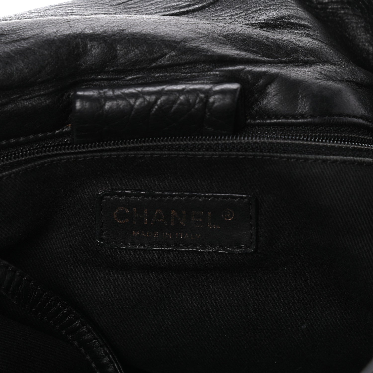 Chanel Lambskin Jersey Scales Flap Bag Black 6 of 11