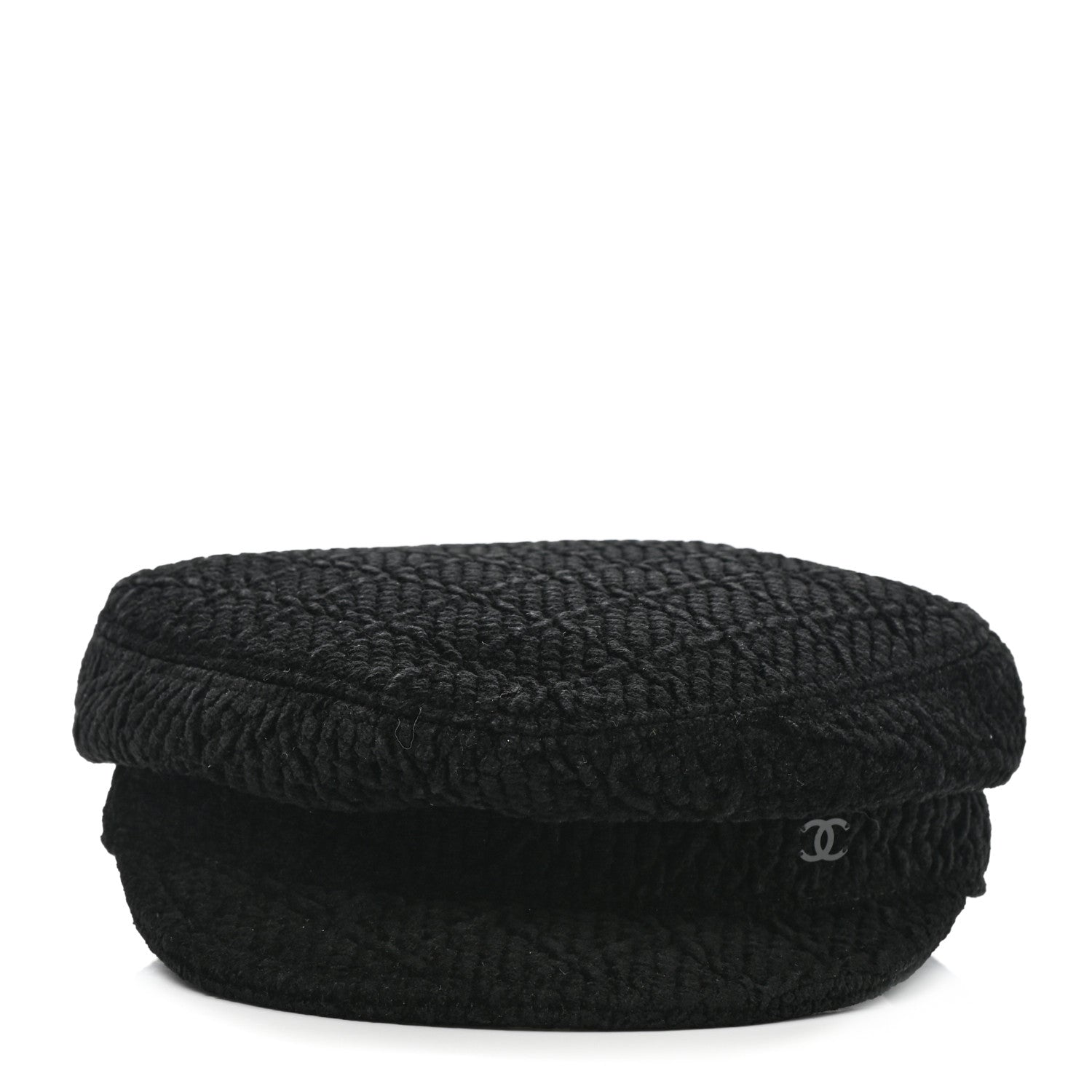 Chanel Viscose Silk Quilted CC Cap M Black 3 of 8