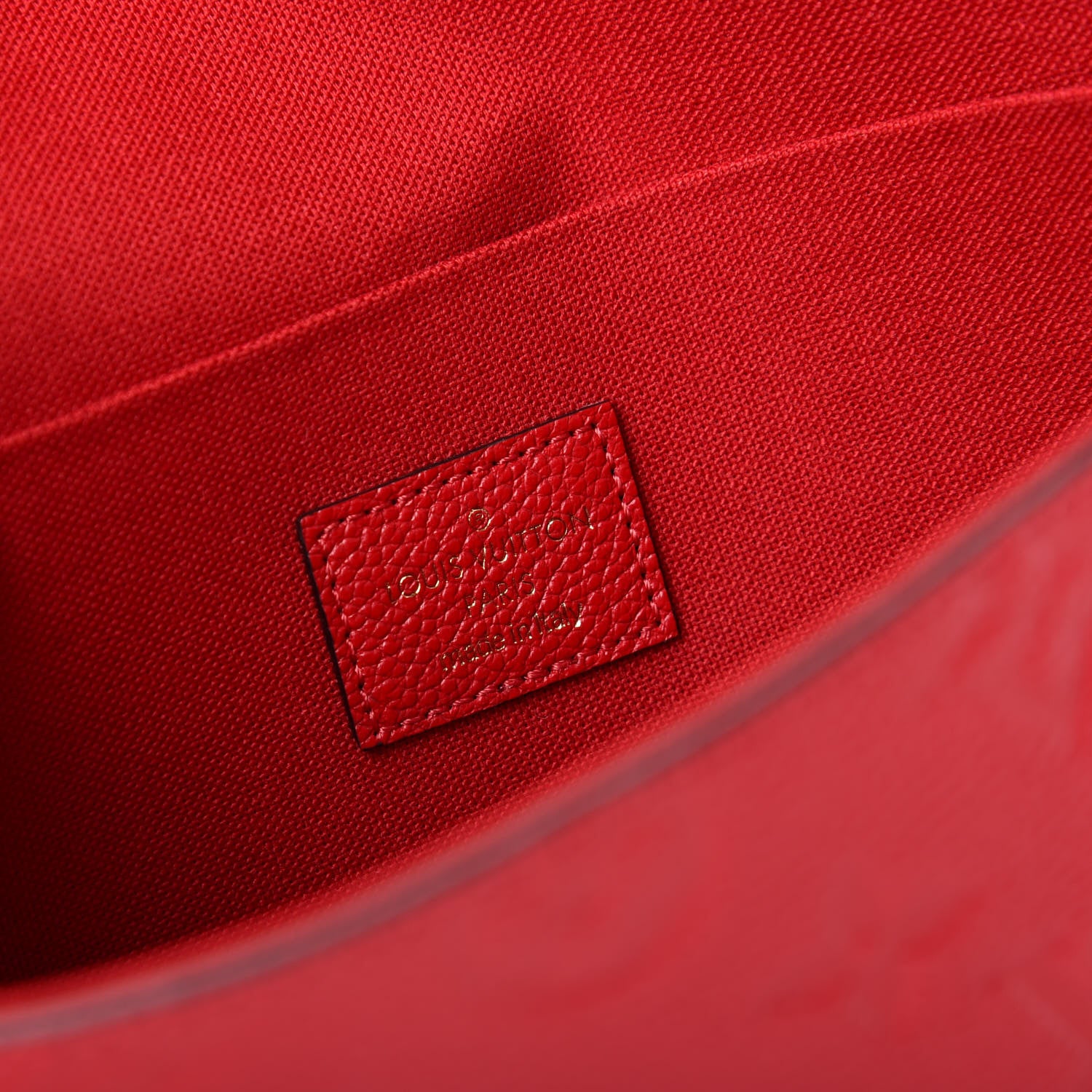 Louis Vuitton Empreinte Pochette Felicie Chain Wallet Scarlet 9 of 10