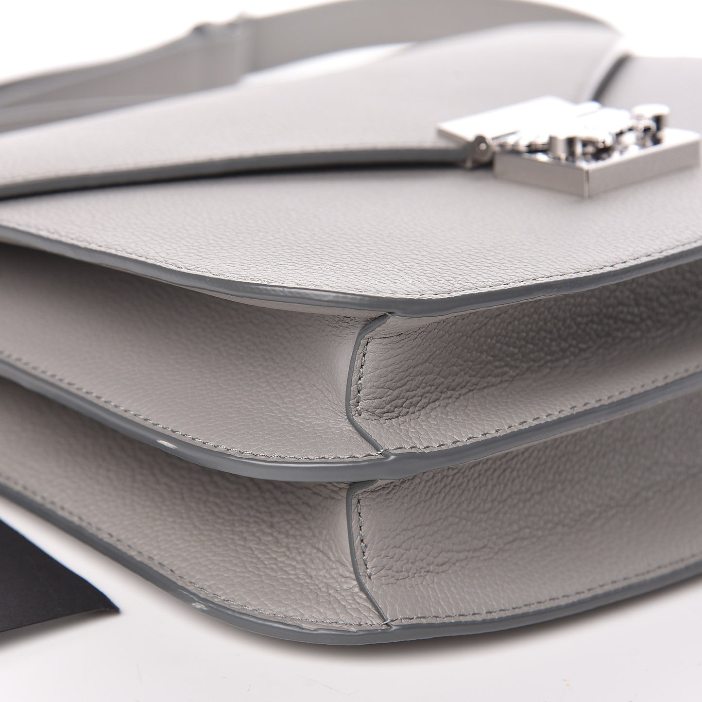 Grained Calfskin Patricia Park Avenue Crossbody Bag Arch Grey