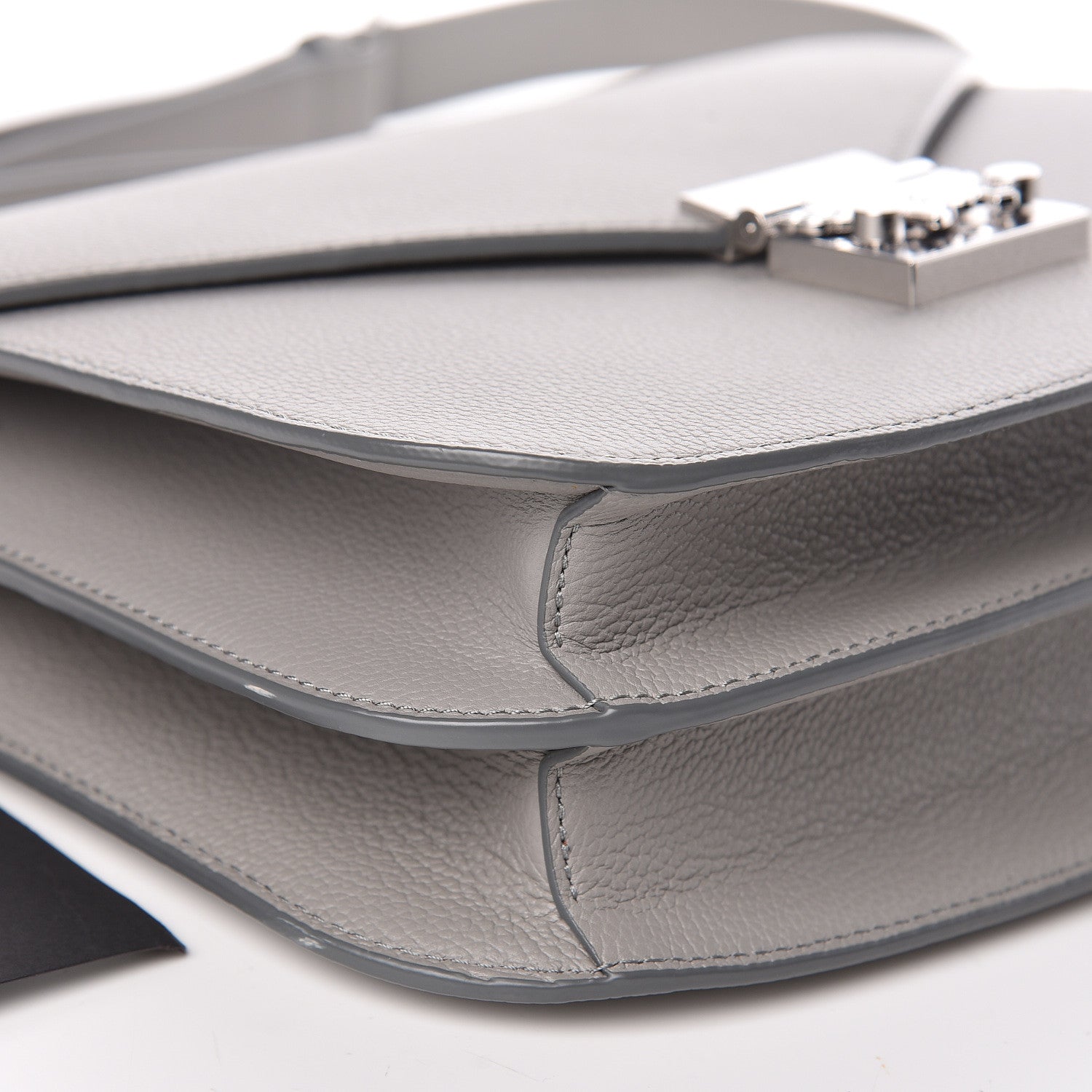 MCM Grained Calfskin Patricia Park Avenue Crossbody Bag Arch Grey 8 of 11