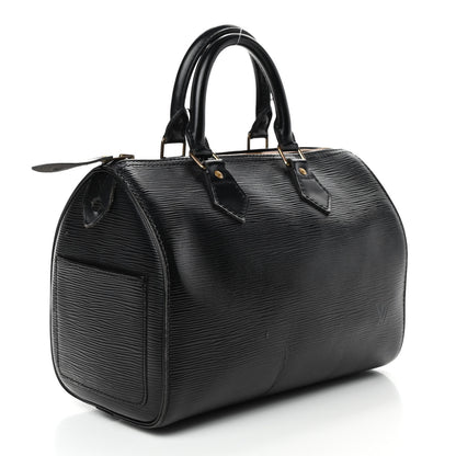Louis Vuitton Epi Speedy 25 Black 2 of 8