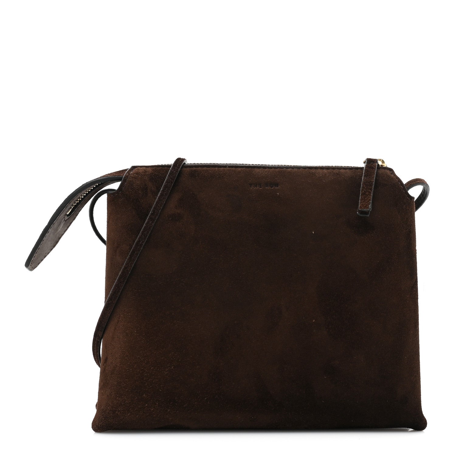 The Row Suede Calfskin Mini Nu Twin Bag Mocha 1 of 13