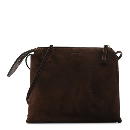 The Row Suede Calfskin Mini Nu Twin Bag Mocha 1 of 13