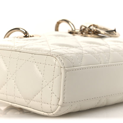 Christian Dior Lambskin Cannage Micro Lady D-Joy Latte 16 of 18