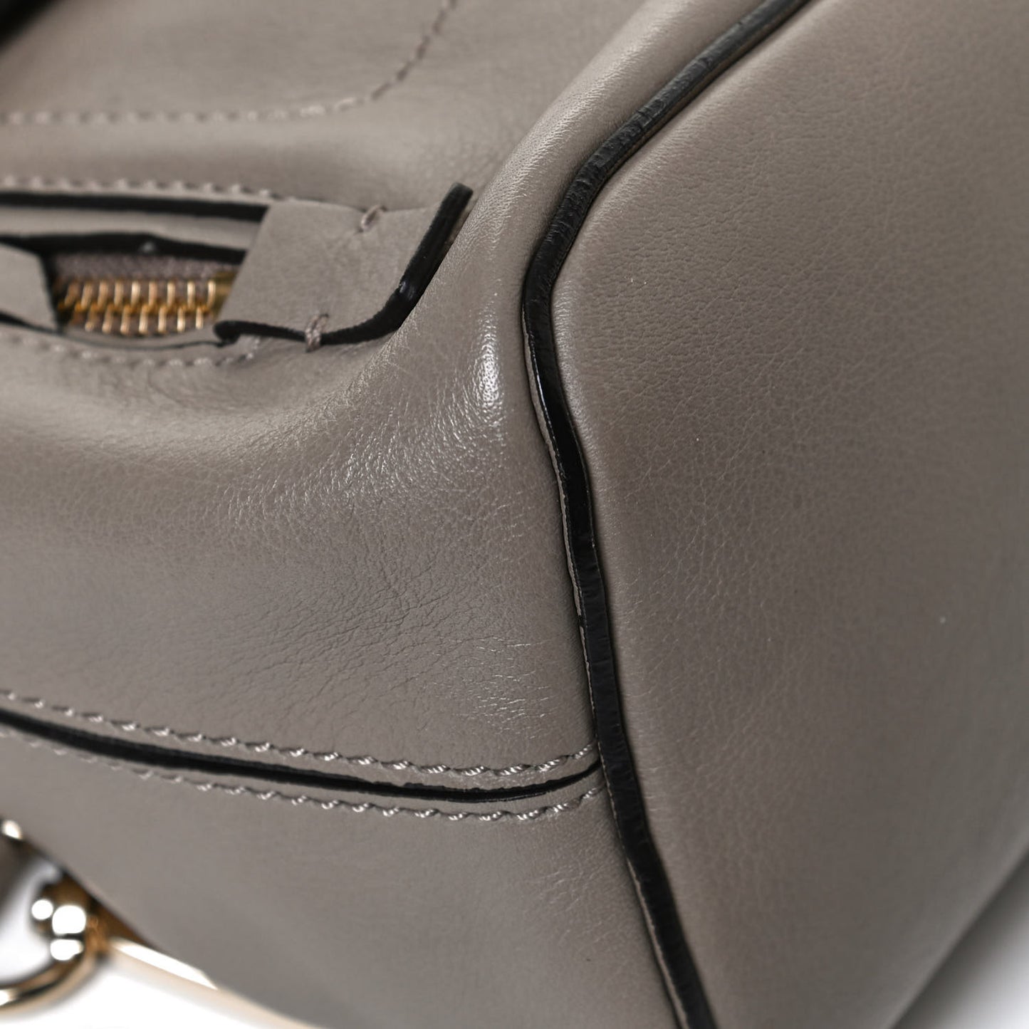 Suede Calfskin Mini Faye Backpack Motty Grey