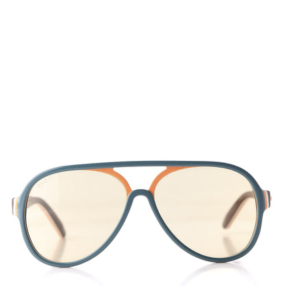 Gucci Pilot Sunglasses GG0270S Teal 2 of 10