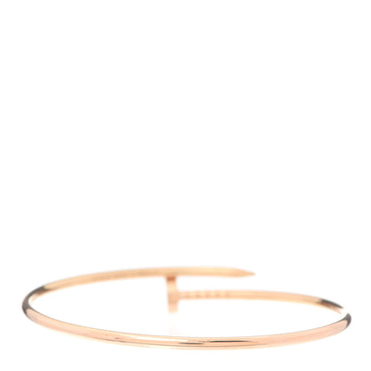 Cartier 18K Pink Gold Small Juste Un Clou Bracelet 17 3 of 6