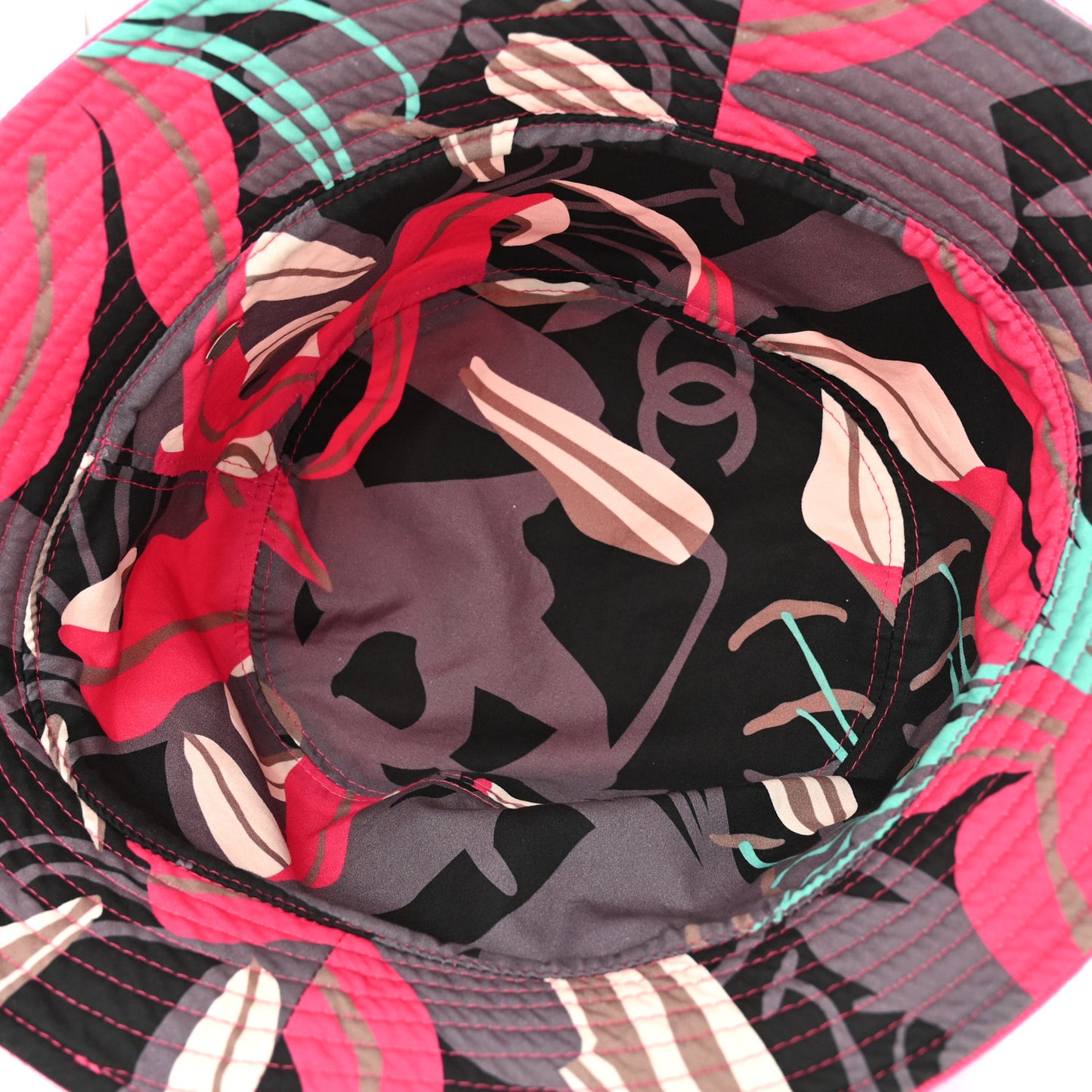 Canvas Reversible CC Bucket Hat Fuchsia