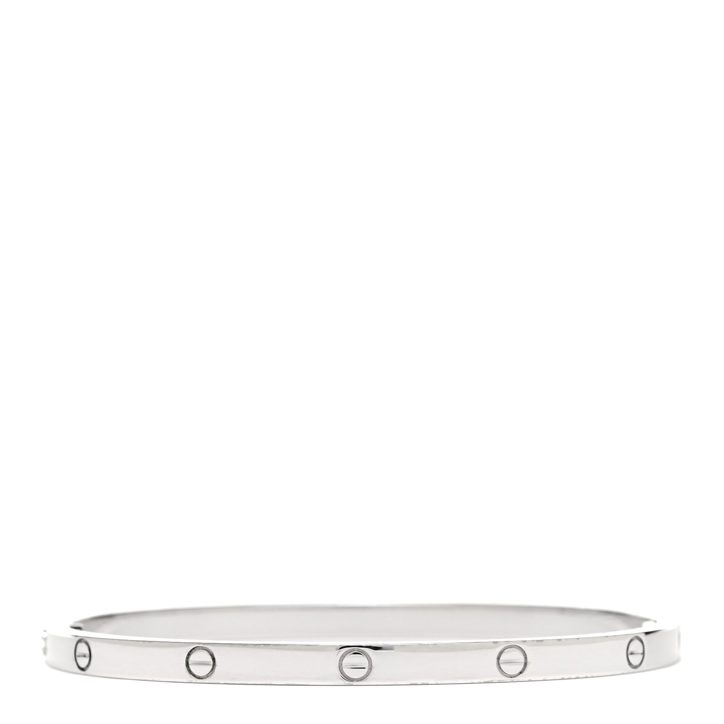 18K White Gold Small LOVE Bracelet 16