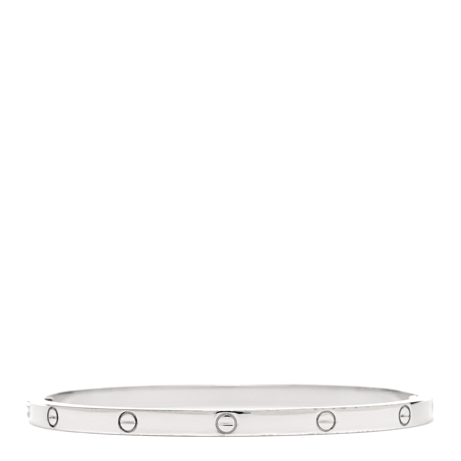 Cartier 18K White Gold Small LOVE Bracelet 16 3 of 7