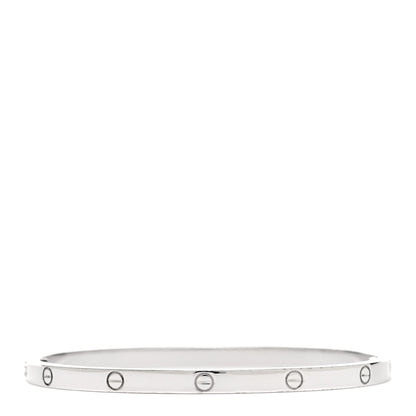 Cartier 18K White Gold Small LOVE Bracelet 16 3 of 7