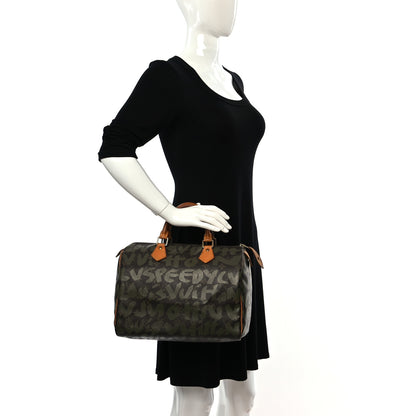 Louis Vuitton Monogram Graffiti Speedy 30 Kaki 2 of 14