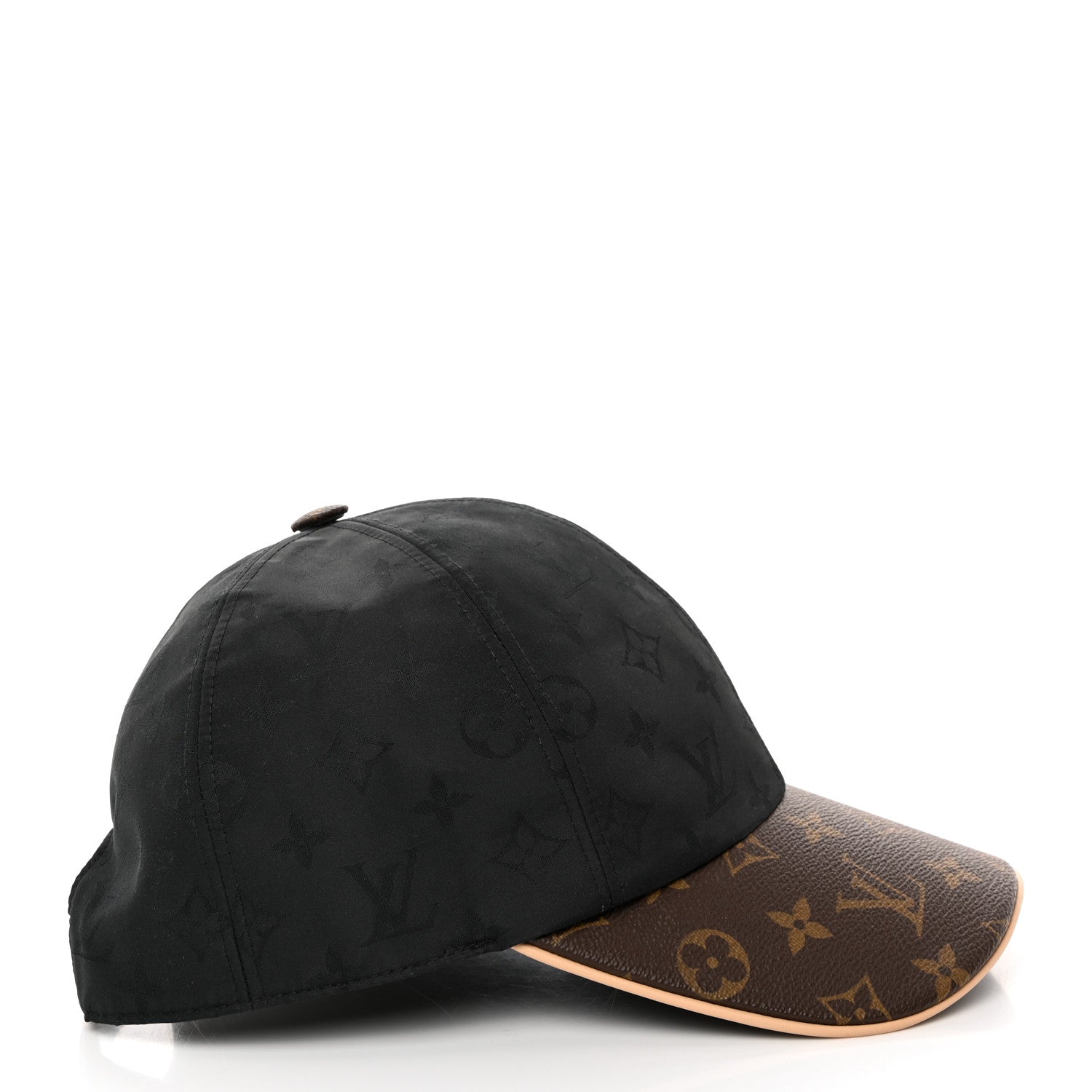 Louis Vuitton Polyester Silk Monogram LV Get Ready Cap M Black 5 of 10
