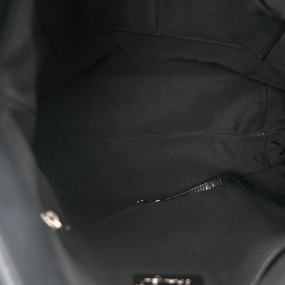 Chanel Calfskin Stitched Large Button Up Hobo Black 5 of 10